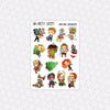 Christmas Superheroes Weekly Planner Stickers Collection