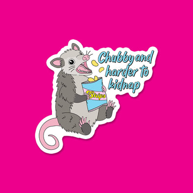 Chubby and Harder to Kidnap Vinyl Die Cut Sticker