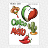 Cinco de Mayo Static Cling Set