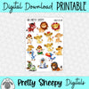 Circle of Life Printable Stickers PNG Digital Download