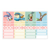 Clubhouse Bunnies Easter Monthly Kit for EC Planner - April or March | Monthly Planner Stickers