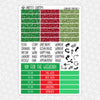 Clubhouse Christmas Weekly Planner Stickers Collection