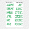 Clubhouse Christmas Monthly Kit for EC Planner | Monthly Planner Stickers