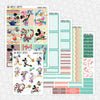 Clubhouse Fitness Printable Planner Stickers PNG Digital Download Weekly Vertical Kit