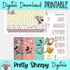 Clubhouse Fitness Printable Planner Stickers PNG Digital Download Monthly Kit