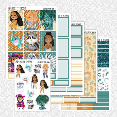 Colors of the Wind Weekly Planner Stickers Collection