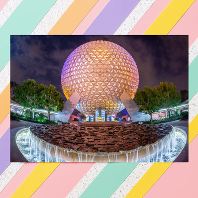 Nighttime Epcot Digital Photo Download