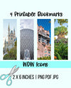 WDW Icons Printable Bookmarks