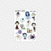 Corpse Wedding Printable Planner Stickers PNG Digital Download Weekly Vertical Kit