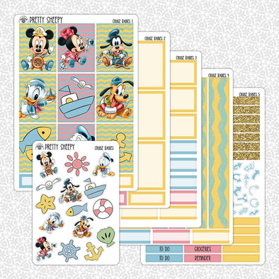 Cruise Babies Weekly Planner Stickers Collection