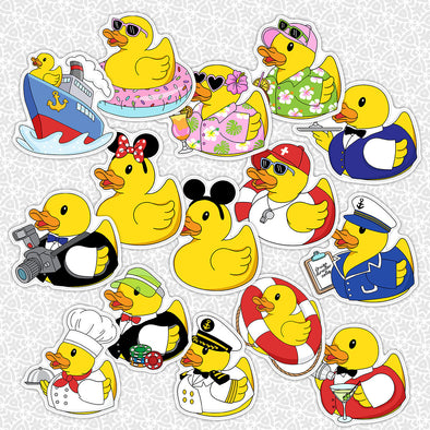 Cruise Ducks Easy Peel Premium Vinyl Die Cut Sticker