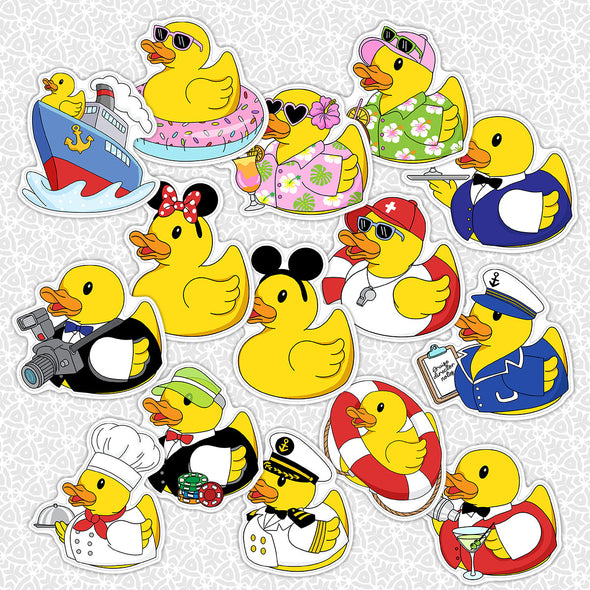 Cruise Ducks Easy Peel Premium Vinyl Die Cut Sticker