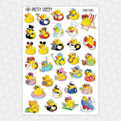 Cruise Ducks Stickers