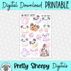 Cute & Spooky Printable Stickers PNG Digital Download