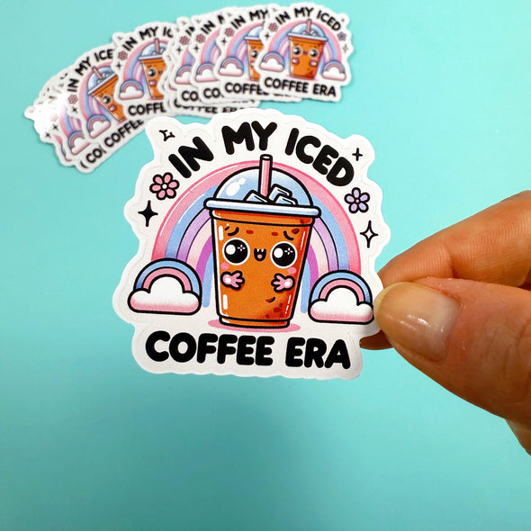 Iced Coffee Era Easy Peel Premium Vinyl Die Cut Sticker