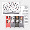 Dalmatians Printable Planner Stickers PNG Digital Download Monthly Kit