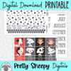 Dalmatians Printable Planner Stickers PNG Digital Download Monthly Kit