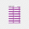 Date Covers Planner Stickers - Rainbow