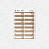 Date Covers Planner Stickers - Rainbow
