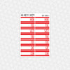 Date Covers Planner Stickers - Rainbow
