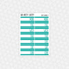 Date Covers Planner Stickers - Rainbow