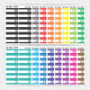 Date Covers Planner Stickers - Rainbow
