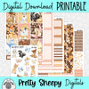 Deer Prince Printable Planner Stickers PNG Digital Download Weekly Vertical Kit