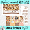 Deer Prince Printable Planner Stickers PNG Digital Download Monthly Kit