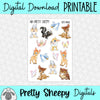 Deer Prince Printable Stickers PNG Digital Download