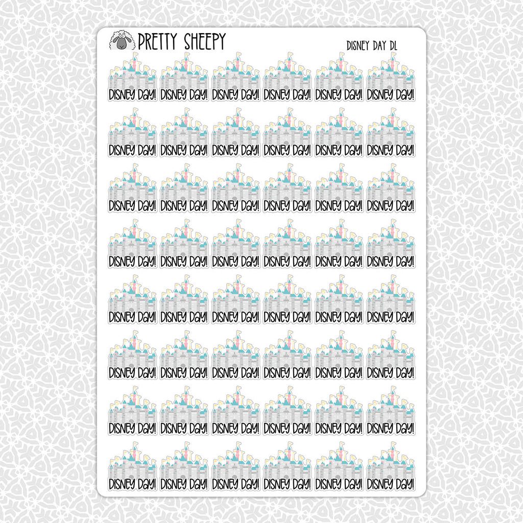 DisDay DL Castle Stickers (2 size and sheet options) – Pretty Sheepy