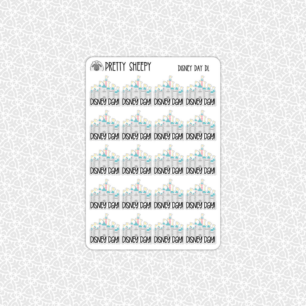 DisDay DL Castle Stickers (2 size and sheet options) – Pretty Sheepy