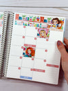 Bookworm Princesses Monthly Kit for EC Planner | Monthly Planner Stickers