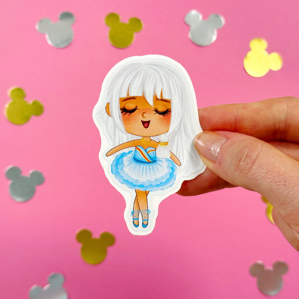 Ballerina Kida Easy Peel Premium Vinyl Die Cut Sticker