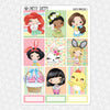 Easter Princesses Weekly Planner Stickers Collection