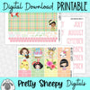 Easter Princesses Printable Planner Stickers PNG Digital Download Monthly Kit