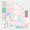 Egg-citing Easter Printable Planner Stickers PNG Digital Download Weekly Vertical Kit
