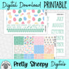Egg-citing Easter Printable Planner Stickers PNG Digital Download Monthly Kit