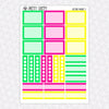 Electric Parade Weekly Planner Stickers Collection