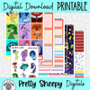Emotional Adventure Printable Planner Stickers PNG Digital Download Weekly Vertical Kit