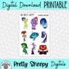 Emotional Adventure Printable Stickers PNG Digital Download