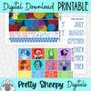Emotional Mashup Printable Planner Stickers PNG Digital Download Monthly Kit