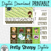 Epic Dragons Printable Planner Stickers PNG Digital Download Monthly Kit