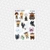 Epic Dragons Weekly Planner Stickers Collection