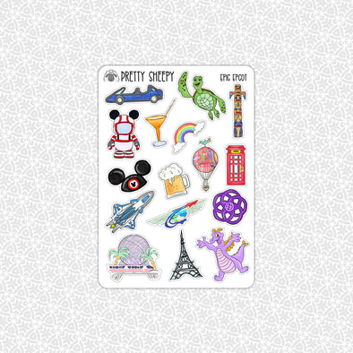 Epic Epcot Stickers