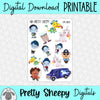 Epic Quest Printable Stickers PNG Digital Download