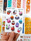 Villains Cupcakes Printable Stickers PNG Digital Download