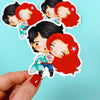 Eric and Ariel Easy Peel Premium Vinyl Die Cut Sticker