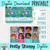 Family Madrigal Printable Planner Stickers PNG Digital Download Monthly Kit