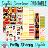 Family of Supers Printable Planner Stickers PNG Digital Download Weekly Vertical Kit