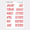 Family of Supers Monthly Kit for EC Planner | Monthly Planner Stickers